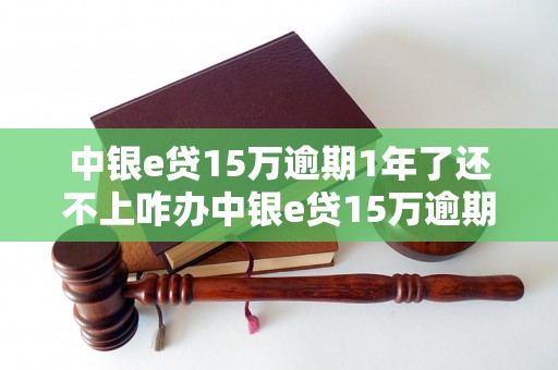 中银e贷15万逾期1年了还不上咋办中银e贷15万逾期1年了还不上怎么解决