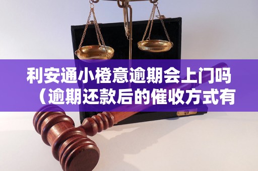 利安通小橙意逾期会上门吗（逾期还款后的催收方式有哪些）