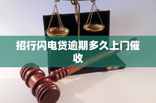 招行闪电贷逾期多久上门催收