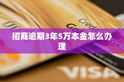 招商逾期3年5万本金怎么办理