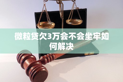 微粒贷欠3万会不会坐牢如何解决