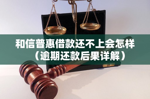 和信普惠借款还不上会怎样（逾期还款后果详解）