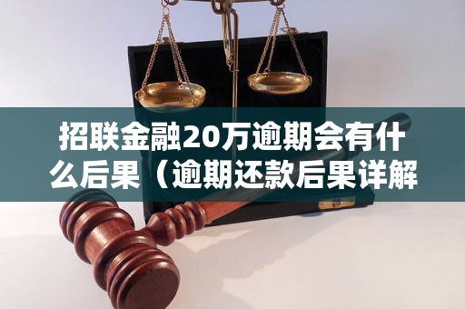 招联金融20万逾期会有什么后果（逾期还款后果详解）