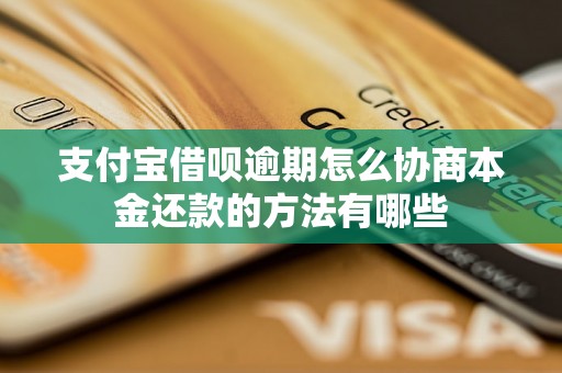 支付宝借呗逾期怎么协商本金还款的方法有哪些