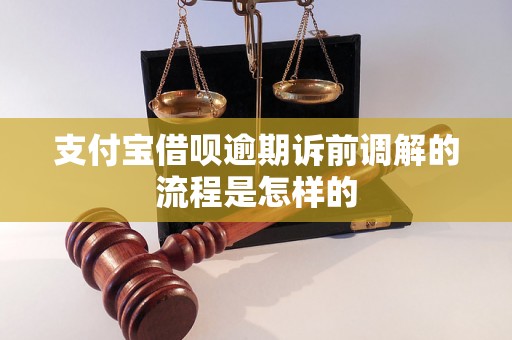 支付宝借呗逾期诉前调解的流程是怎样的