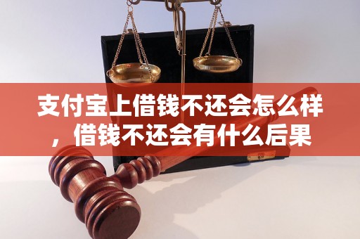 支付宝上借钱不还会怎么样，借钱不还会有什么后果