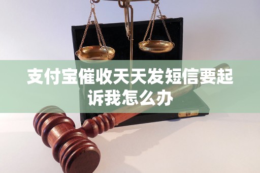 支付宝催收天天发短信要起诉我怎么办