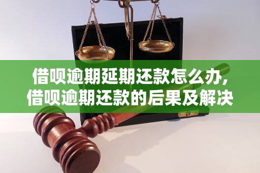 借呗逾期延期还款怎么办,借呗逾期还款的后果及解决方法