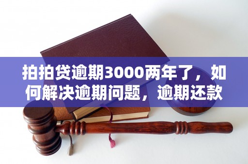 拍拍贷逾期3000两年了，如何解决逾期问题，逾期还款的后果