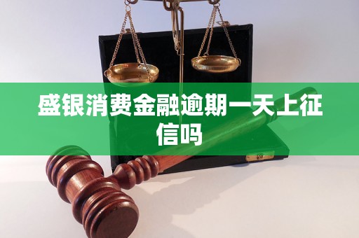 盛银消费金融逾期一天上征信吗