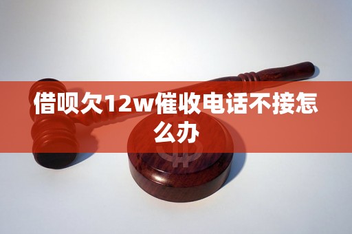 借呗欠12w催收电话不接怎么办