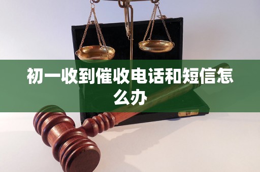 初一收到催收电话和短信怎么办