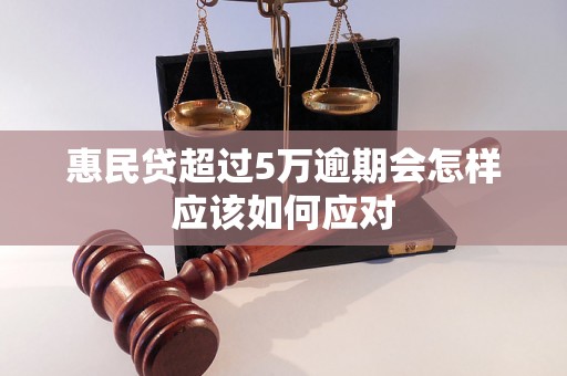 惠民贷超过5万逾期会怎样应该如何应对