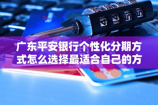 广东平安银行个性化分期方式怎么选择最适合自己的方式