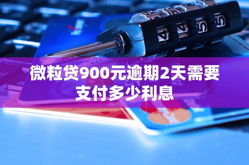 微粒贷900元逾期2天需要支付多少利息