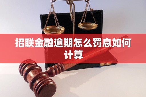 招联金融逾期怎么罚息如何计算