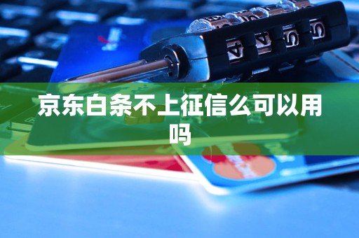 京东白条不上征信么可以用吗