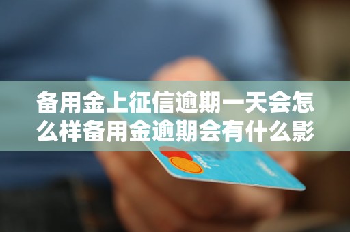 备用金上征信逾期一天会怎么样备用金逾期会有什么影响