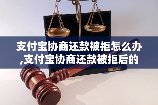 支付宝协商还款被拒怎么办,支付宝协商还款被拒后的解决办法