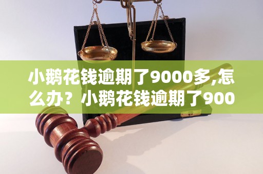 小鹅花钱逾期了9000多,怎么办？小鹅花钱逾期了9000多,如何处理？