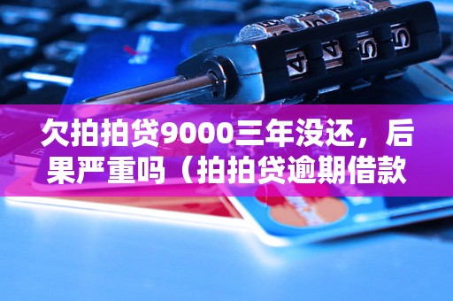 欠拍拍贷9000三年没还，后果严重吗（拍拍贷逾期借款处理方式）