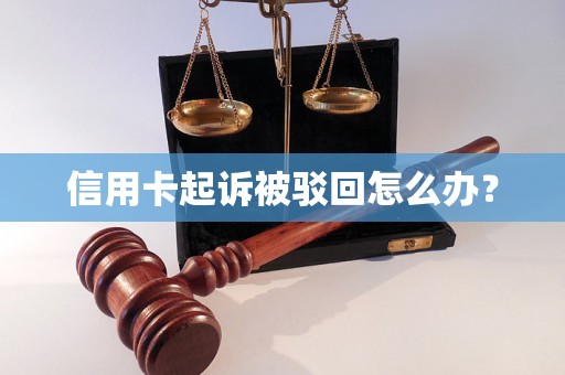 信用卡起诉被驳回怎么办？