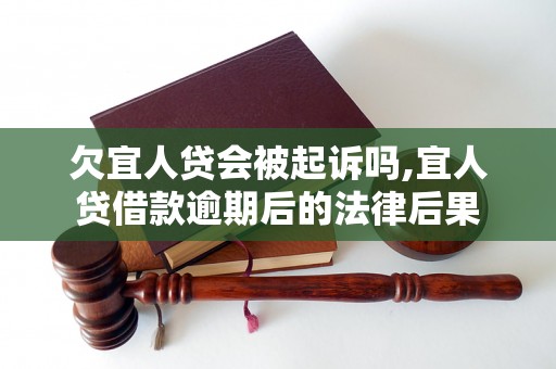 欠宜人贷会被起诉吗,宜人贷借款逾期后的法律后果