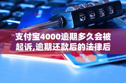 支付宝4000逾期多久会被起诉,逾期还款后的法律后果