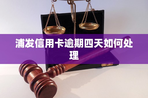 浦发信用卡逾期四天如何处理