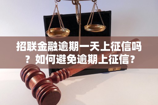 招联金融逾期一天上征信吗？如何避免逾期上征信？