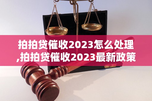 拍拍贷催收2023怎么处理,拍拍贷催收2023最新政策解读