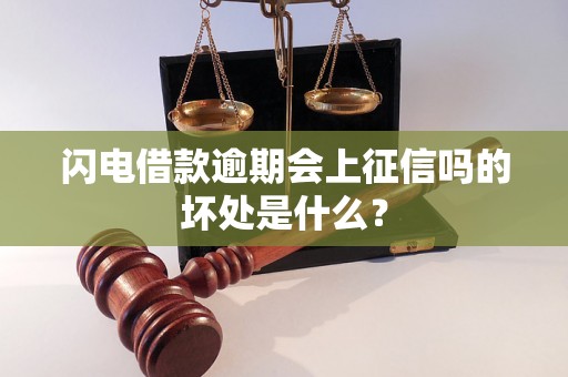 闪电借款逾期会上征信吗的坏处是什么？