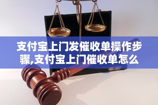 支付宝上门发催收单操作步骤,支付宝上门催收单怎么填写