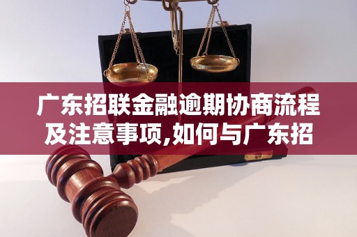 广东招联金融逾期协商流程及注意事项,如何与广东招联金融进行逾期还款协商