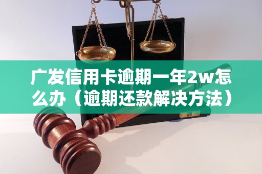 广发信用卡逾期一年2w怎么办（逾期还款解决方法）