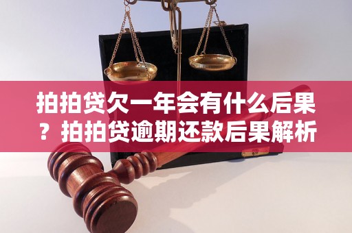 拍拍贷欠一年会有什么后果？拍拍贷逾期还款后果解析