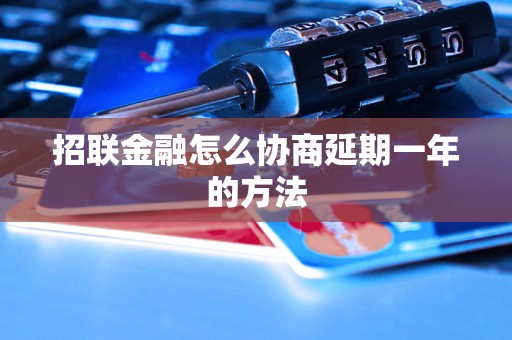 招联金融怎么协商延期一年的方法