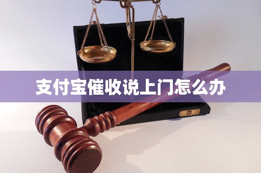 支付宝催收说上门怎么办