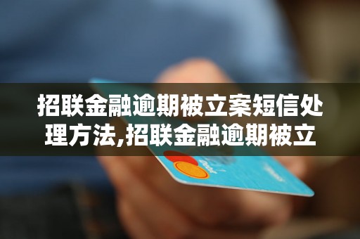 招联金融逾期被立案短信处理方法,招联金融逾期被立案怎么办