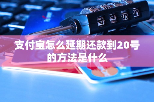 支付宝怎么延期还款到20号的方法是什么