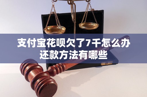 支付宝花呗欠了7千怎么办还款方法有哪些