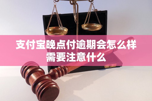 支付宝晚点付逾期会怎么样需要注意什么