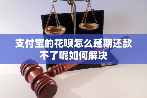 支付宝的花呗怎么延期还款不了呢如何解决