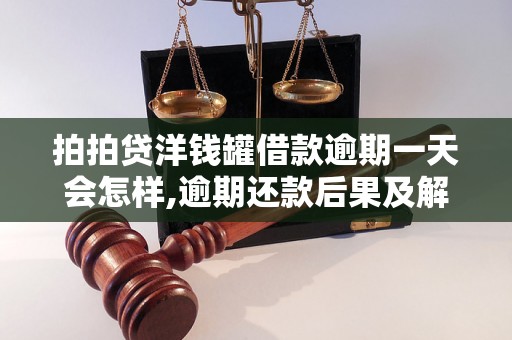 拍拍贷洋钱罐借款逾期一天会怎样,逾期还款后果及解决方法