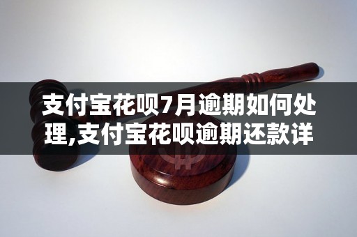 支付宝花呗7月逾期如何处理,支付宝花呗逾期还款详解