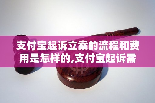 支付宝起诉立案的流程和费用是怎样的,支付宝起诉需要准备哪些材料