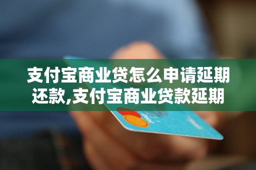 支付宝商业贷怎么申请延期还款,支付宝商业贷款延期还款流程解析