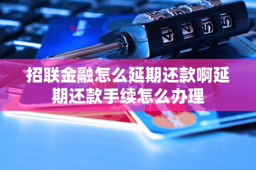 招联金融怎么延期还款啊延期还款手续怎么办理