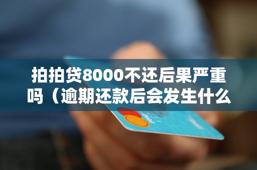 拍拍贷8000不还后果严重吗（逾期还款后会发生什么）