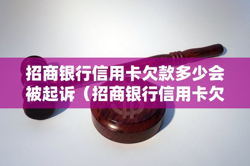 招商银行信用卡欠款多少会被起诉（招商银行信用卡欠款起诉标准）